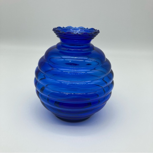 Vintage Cobalt blue honey beehive vase - Picture 2 of 9